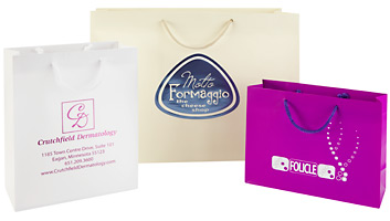 Custom Printed Hot Stamp Matte Laminate Shopping Bags