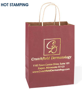 Custom Hot Foil Stamped Paper Bags