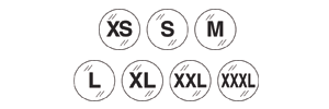 Clear Acetate Size Labels