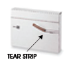 Tear Strip on Easy Fold Mailer