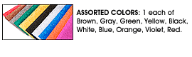Cable Wrap Colors: Red, Brown, Gray, Green, Yellow, Black, White, Blue, Orange, Violet