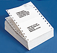 Uline White Pinfeed Computer Labels