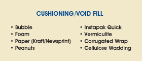 Cushioning / Void Fill